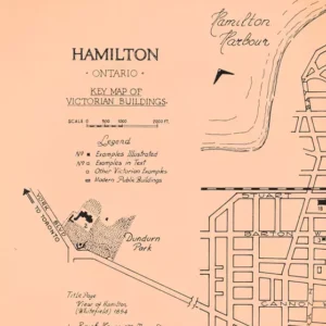 Hamilton Ontario - Key Map of Victorian Buildings (Arthur Wallace)